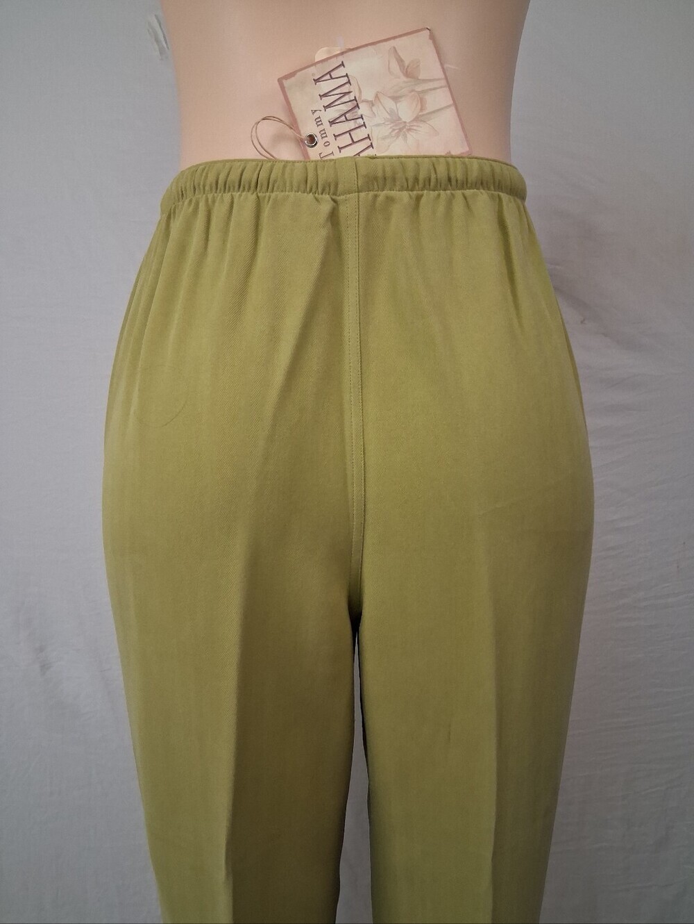 Tommy Bahama Olive Drawstring Cropped Capri Pants - Picture 10 of 17